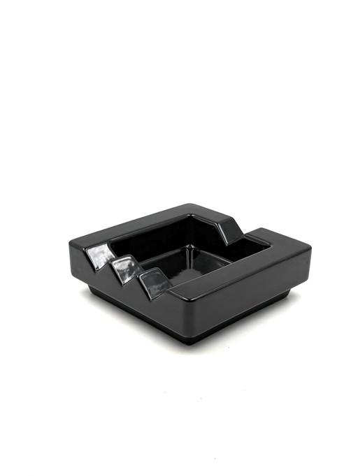 Postmodern Ceramic Ashtray, in the Manner of Ettore Sottsass, Il Mambruco, Italy 1970s