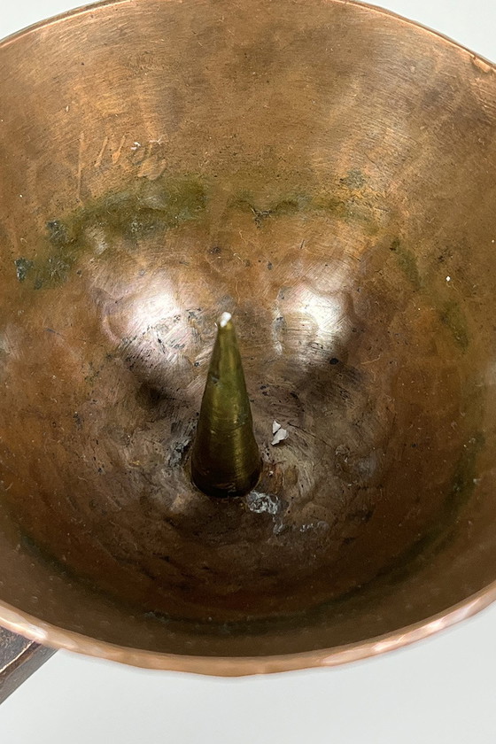 Image 1 of Brutalist bronze candlestick