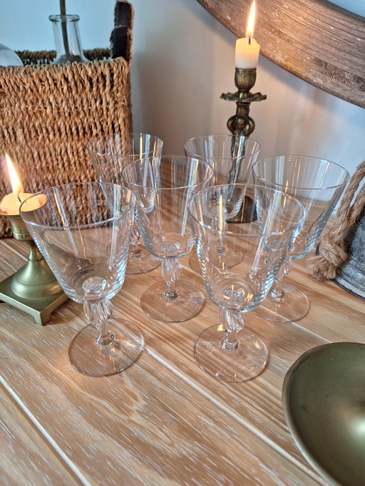 Verres Apéritif En Cristal Vintage