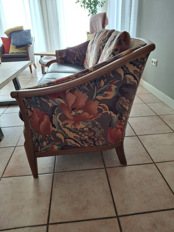 Image 1 of Canapé Pastoe avec 2 fauteuils en cuir