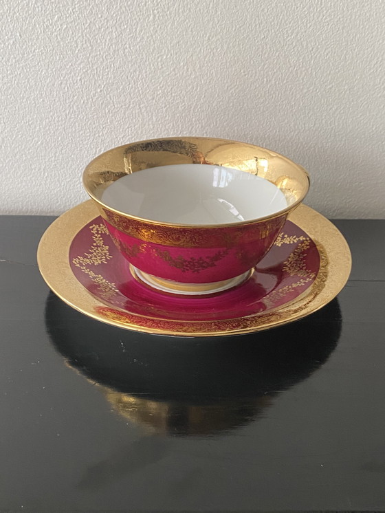 Image 1 of Tazza grande Vintage 60 Collection Porcellana fine di Limoges dorata in oro fino