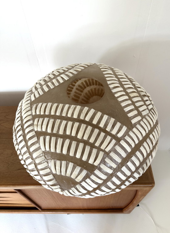 Image 1 of Vintage XL unique fiberglass floor lamp, Lambert '80s