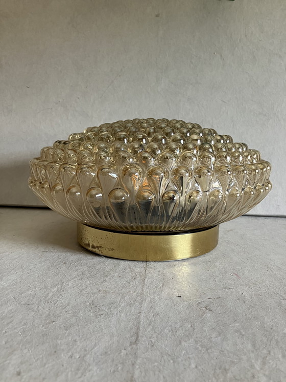 Image 1 of Plafonnier ou lampe à bulles en verre vintage 1960s