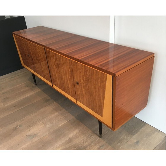 Image 1 of Vintage mahogany 4-door sideboard, Italy 1960