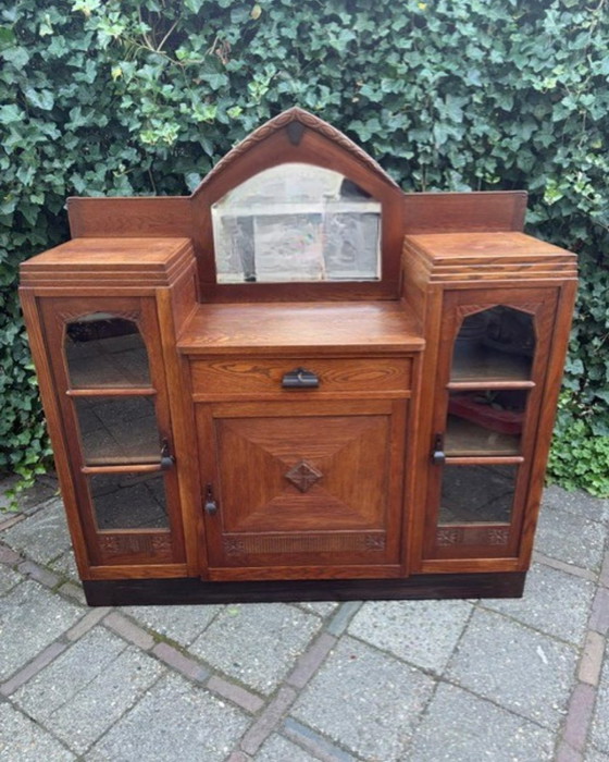 Image 1 of Antique Art Deco Amsterdam school dressior