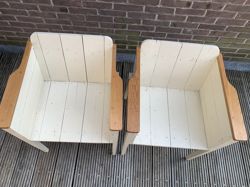 2x Piet Hein Eek Kuipstoel