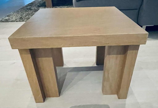 Bijzettafel in massief eik