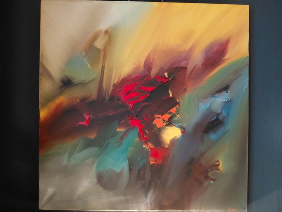 Large Original Abstract Painting, Gena Genadyj (Gena), Expressive Color Spectacle, Paintings & Drawings (photo 5 of 6)