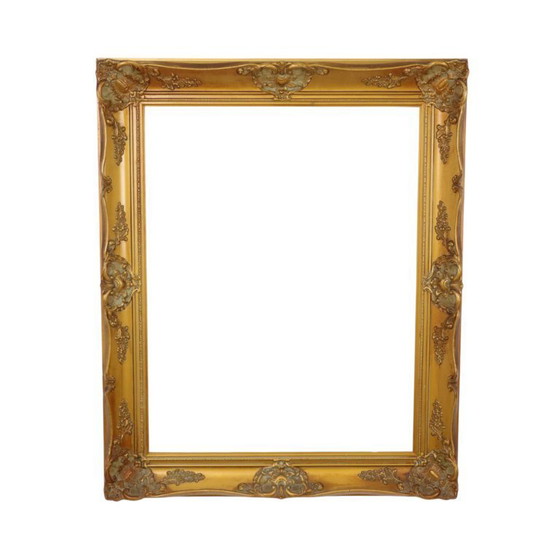 Image 1 of Large Gold-Colored Pine Frame 94cm