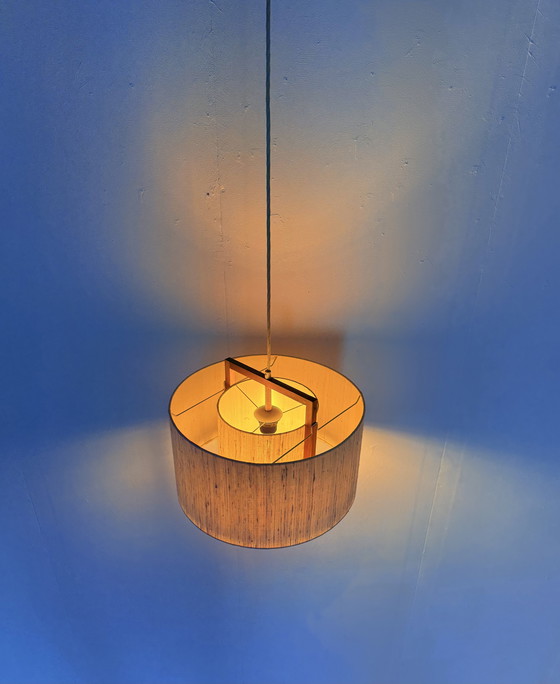 Image 1 of Lampada a sospensione vintage in teak anni '60
