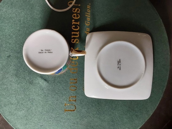 Image 1 of Service à café le galion modèle Mask porcelaine de Limoges 