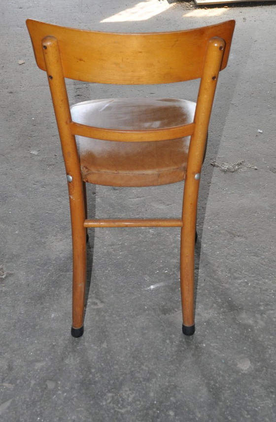 Ungarischer Kunstleder Esszimmerstuhl, 1960er – Esszimmerstühle, Mid Century Modern (photo 9 of 10)
