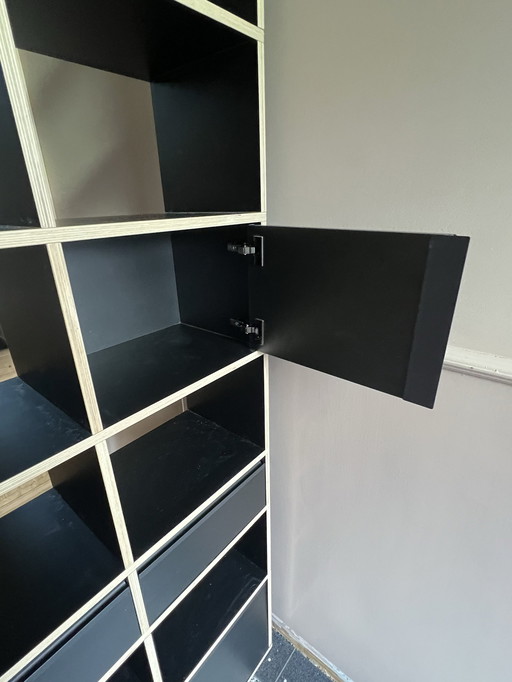 Tylko shelf black plywood