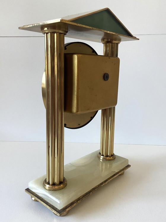 Image 1 of Orologio da portico vintage a forma di stella, realizzato in Francia, arte greca