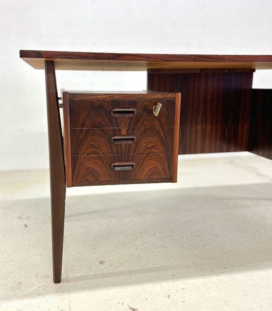 Image 1 of Rosewood Desk By Gunnar Nielsen For Tibergaard