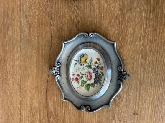 Image 1 of 3 pewter porcelain wall signs Schwarzenhammer