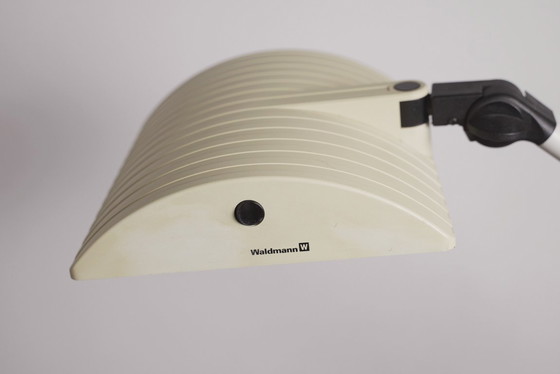 Image 1 of  Waldmann Adjustable Desk Lamp German Industrial Task Lamp Clamp Mount Articulated Office Light 