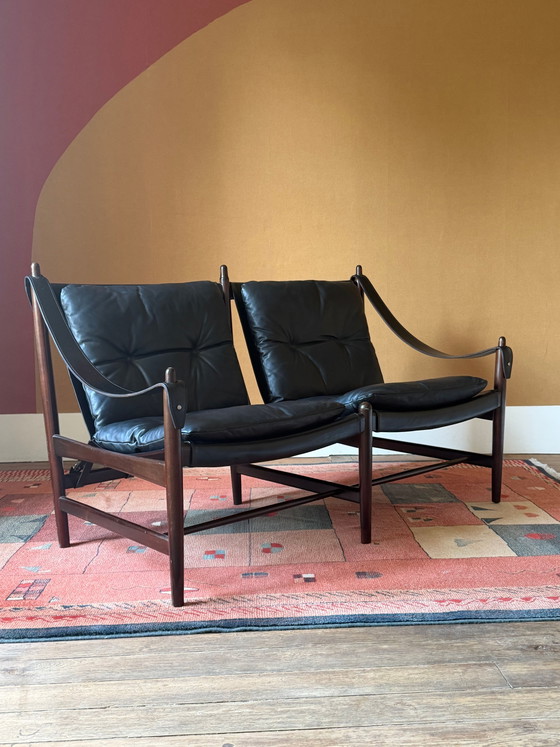 Skandinavisches Safari-Sitzsofa aus Leder, 2-Sitzer – 2 Sitzer Sofas, Leather, Scandinavian (photo 12 of 12)