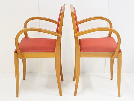 Image 1 of PAAR VINTAGE FRANSE BRIDGE FAUTEUILS JAREN 50 ROCKABILLY JAREN 50 1950