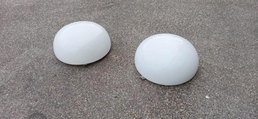 Ensemble de 2 lampes de plafond vintage Bauhaus