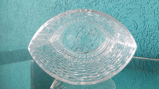 Image 1 of Structured Glass Vase by Willem Heesen for Leerdam Glass Factory, 1960's