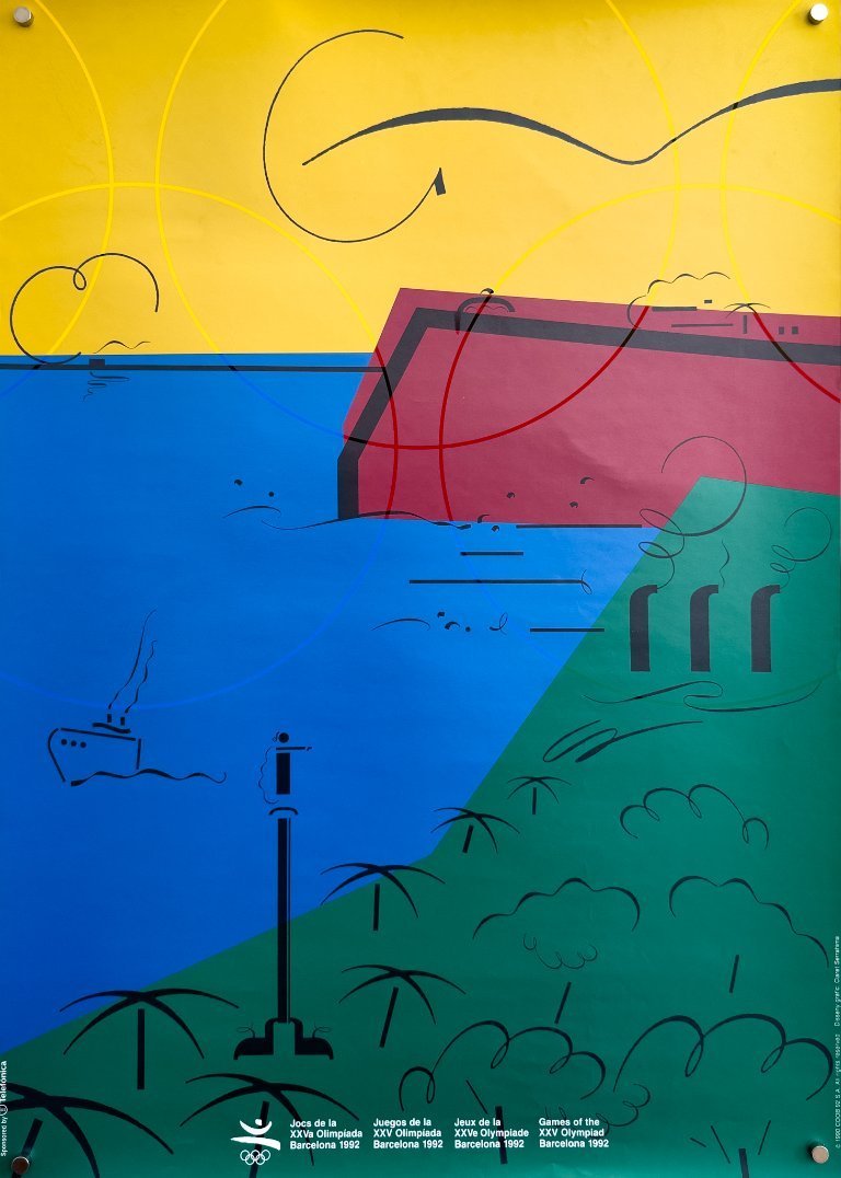 🌤️ Barcelona '92 Olympic Games – 1990 – Original Poster by