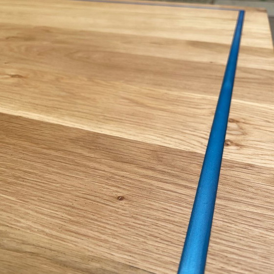 Image 1 of Elegante mesa industrial de roble