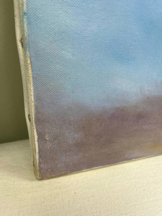 Peinture "Bouquet Bleu" – Peintures et dessins, Canvas, Vintage (photo 11 of 13)