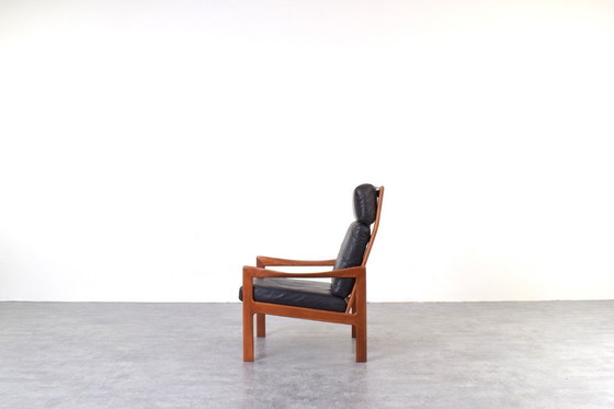Image 1 of Fauteuils lounge vintage en teck par Illum Wikkelsø pour Niels Eilersen, années 1960.