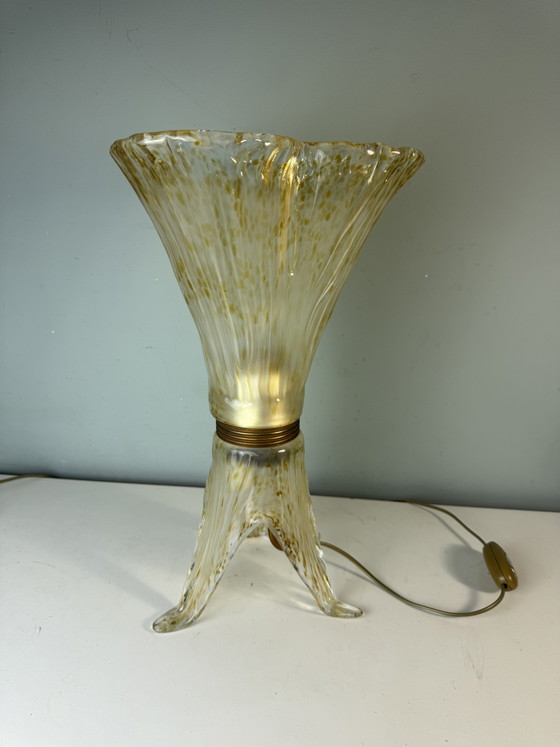Murano Glass Sil Lux Milano Table Lamp - Beautiful Design – Brass (photo 6 of 15)