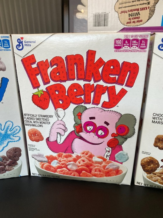 Image 1 of Kaws Monsters Cereal Pack of 4 boxes with their packaging 2023
