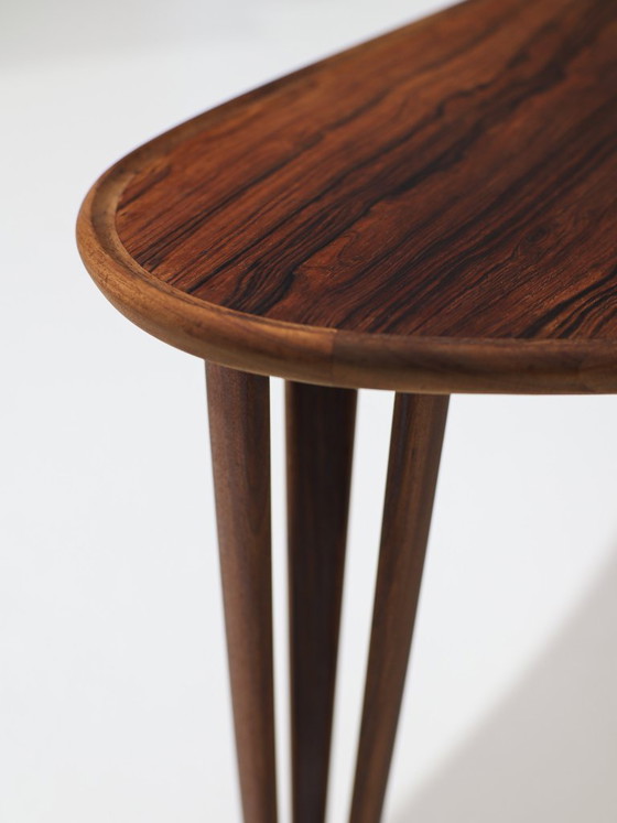 Organic Coffee table BC Møbler triangle rosewood Danish 1960s (photo 6 of 13)