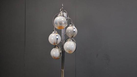 Image 1 of Vintage vloerlamp van Murano-glas van Mazzega, jaren 70.