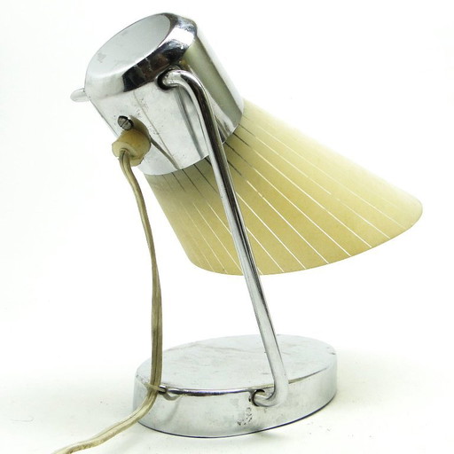 Bedside Table Lamp From Drupol, Former Czechoslovakia, 1950s – tafellampen, Metal, Plastic (photo 2 of 17)