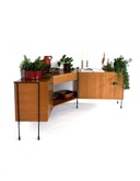 Vintage teak corner cabinet, Omnia ‘60