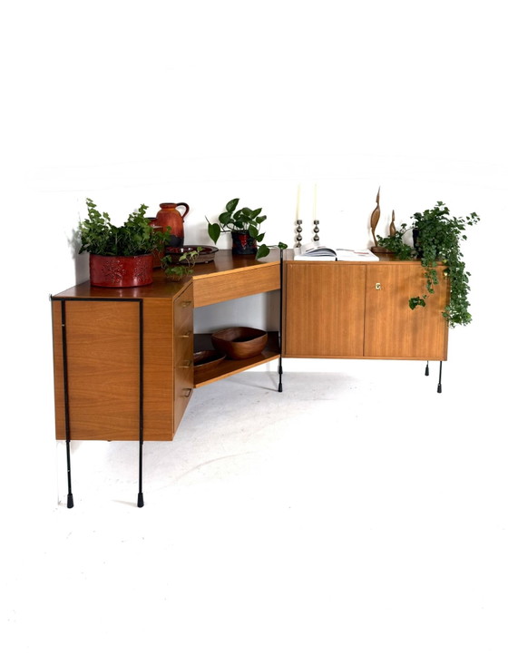 Image 1 of Mobile angolare vintage in teak, Omnia '60