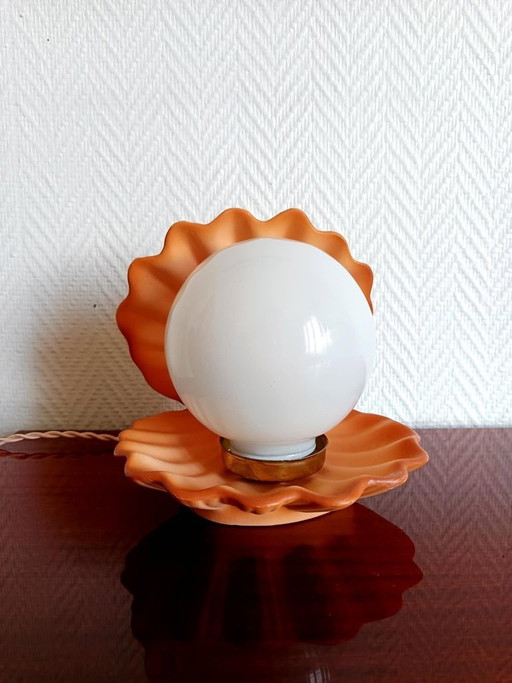 Vintage Seashell Lamp 1980 – tafellampen, Ceramic (photo 2 of 6)