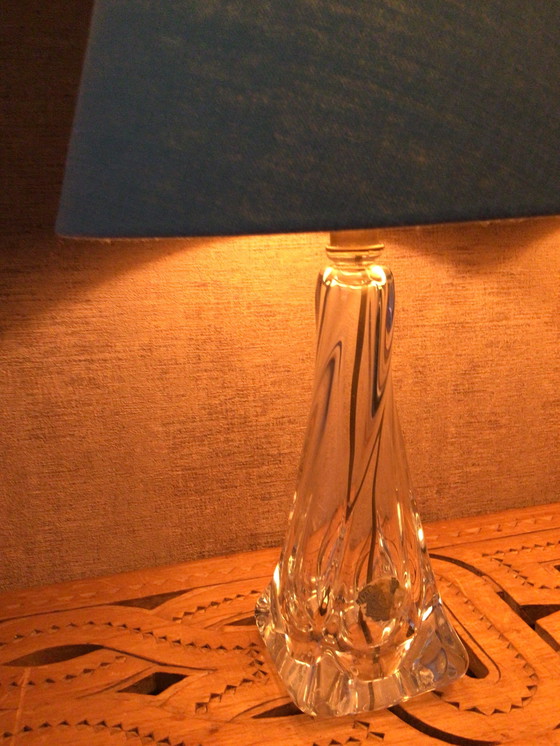 Image 1 of Pair of vintage Val Saint Lambert Cristal table lamps