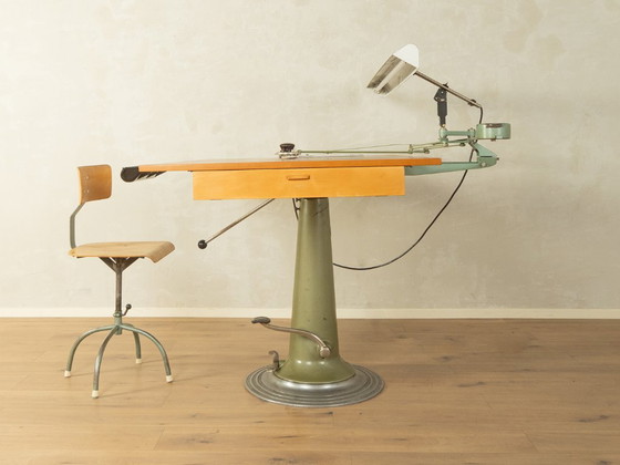 1950s Drafting Table, Domkraft AB Nike Eskilstuna – Desk, Metal, Wood (photo 3 of 14)