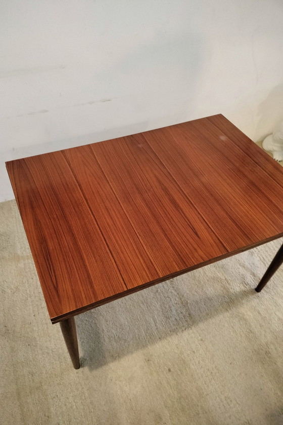 Image 1 of Table de salle à manger extensible vintage en palissandre, Lübke