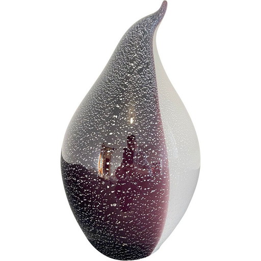 Vintage penguin-shaped lamp in Murano glass, Italy 1980s