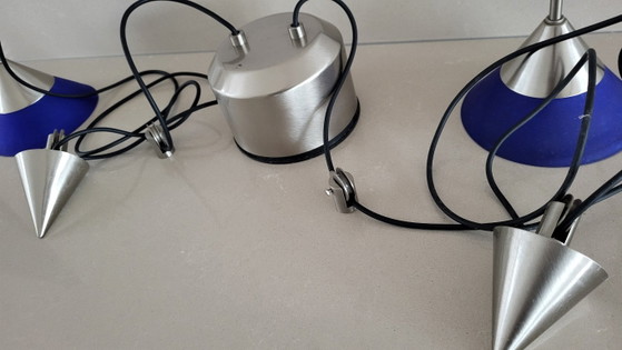 Massive - Ceiling light - Adjustable - Postmodern - 90s – Glass, Metal (photo 3 of 8)