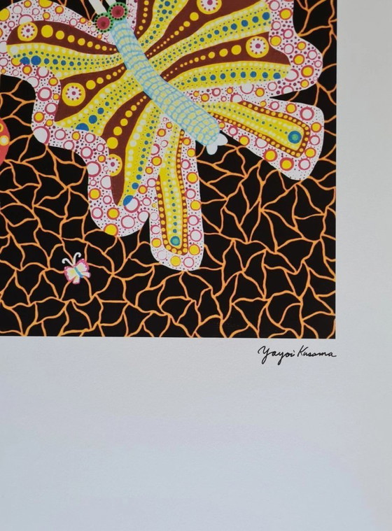 Image 1 of D'après Yayoi Kusama, Papillons, Lithographie, années 1990