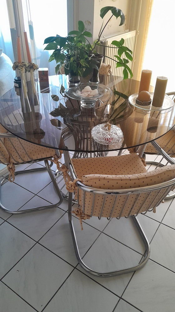 Image 1 of Vintage dining table set by Gastone Rinaldi