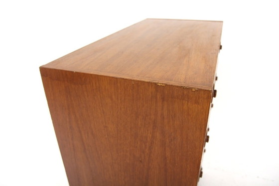 Image 1 of Skandinavische „Tallboy“-Kommode aus Teakholz, Schweden, 1960