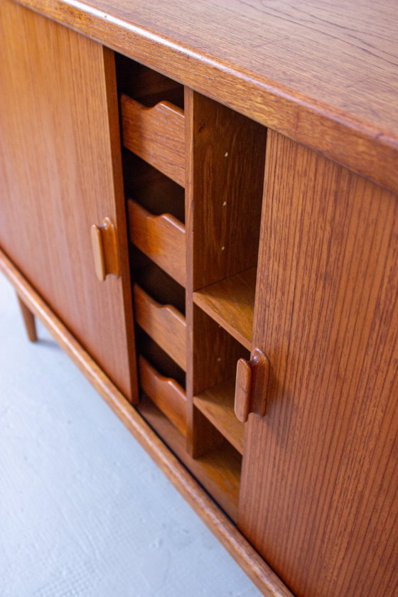 Image 1 of Vintage teak sideboard chest of drawers Danish Silkeborg Mid Century 60s