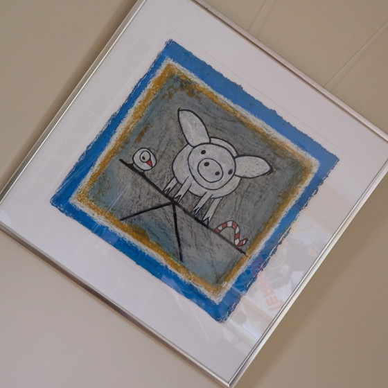 Image 1 of Hans Innemee ""The relativity of balance" | originele zeefdruk