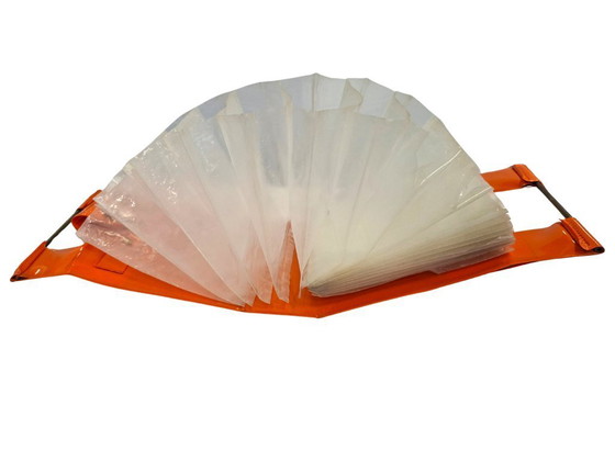 Image 1 of Seltener Schallplattenhalter aus den 1970er Jahren (45 U/min) – Pop / Space Age Orange