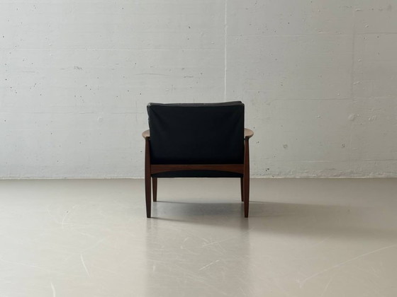 Image 1 of Set van 2 loungestoelen van Hans Olsen voor Juul Kristensen, Denemarken, jaren 1950.