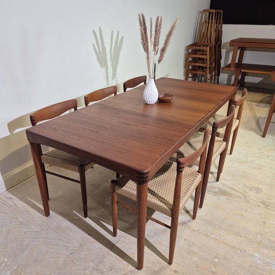 Image 1 of H.W. Klein, Bramin restaurierte dänische Ausziehtisch